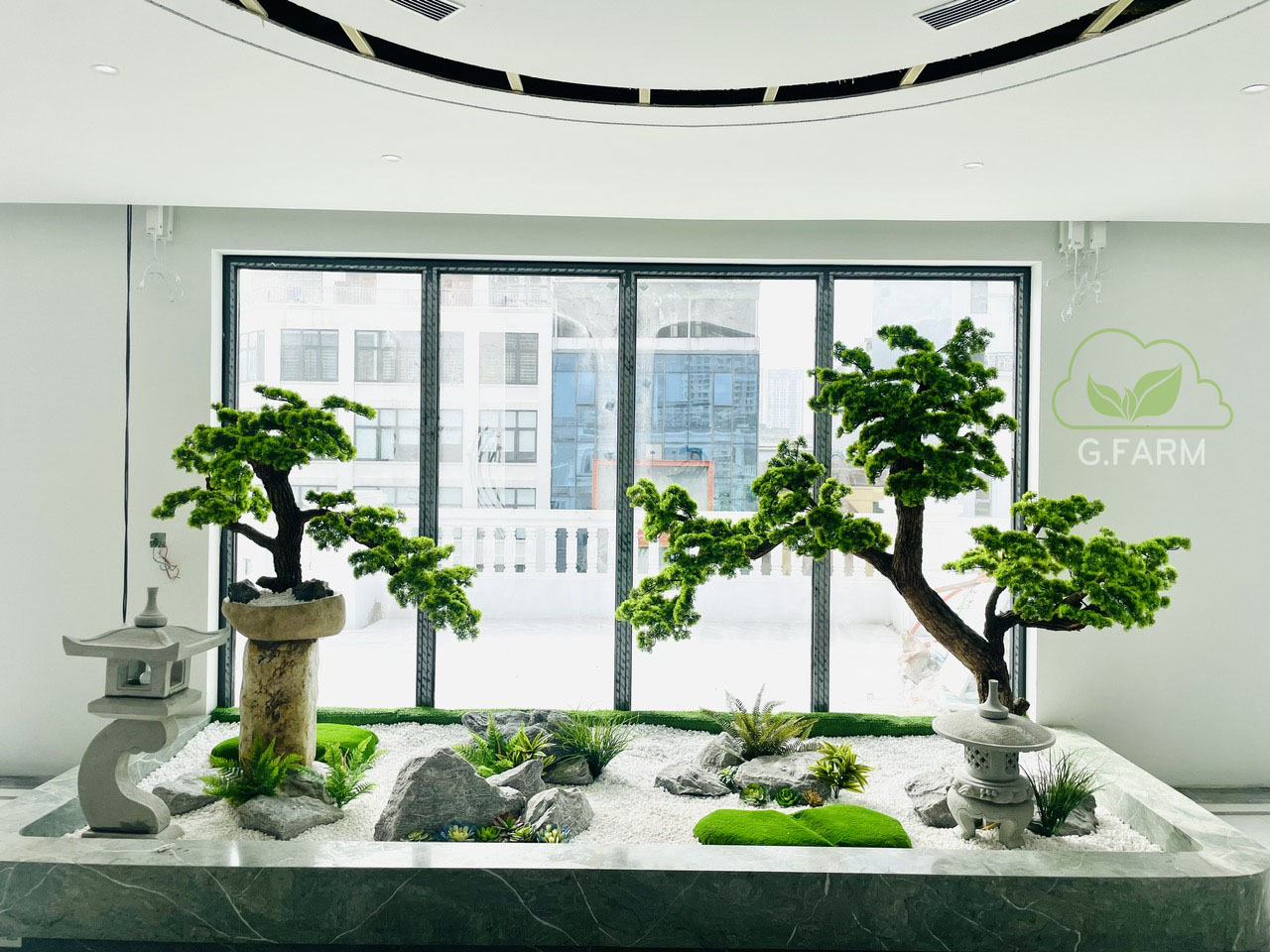 Tiểu cảnh khô vườn Nhật trong nhà đẹp